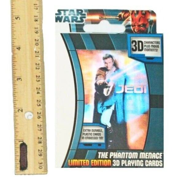 Star Wars The Phantom Menace - Limited Edition 3D Playing Cards 2012 - Picture 2 of 4